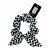 Glamour Hair Wrap Black and White