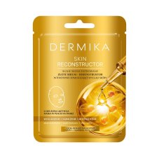 Dermika Skin Reconstructor vysoce koncentrované zlaté sérum-rekonstruktor intenzivní omlazující pleťová maska 1ks