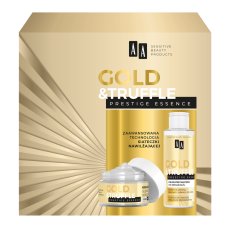 AA Gold &amp; Truffles Prestige Essence 65+ hloubkově regenerační krémová sada 50ml + jemné odličovací mléko 150ml