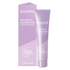 Ecocera, Naturstay Foundation naturalny podkład kryjący C1 Stay Ivory 30ml