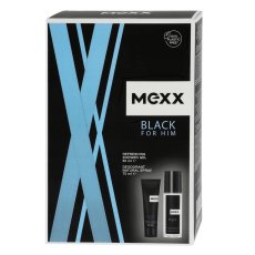 Mexx, Black Man zestaw dezodorant w naturalnym sprayu 75ml + żel pod prysznic 50ml