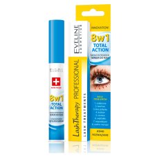 Eveline Cosmetics, Lash Therapy Professional Total Action 8v1 zahusťujúce a stimulujúce sérum na rast rias 8x10ml