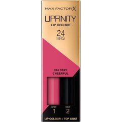 Max Factor, Lipfinity Lip Colour dvojfázový tekutý rúž s dlhotrvajúcim efektom 024 Stay Cheerful