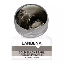 LANBENA_Hydrogelové oční polštářky proti vráskám s Blackch Pearl a zlatem 60ks