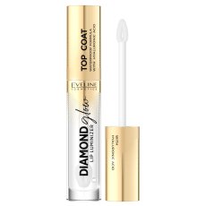 Eveline Cosmetics, Diamond Glow Lip Luminizer vrchná vrstva s kyselinou hyalurónovou 01 Transparent 4,5 ml