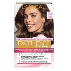 L'Oréal Paris, Excellence Creme farba do włosów 500 Jasny Brąz