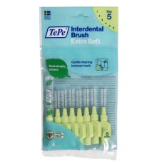 TePe, Extra mäkké medzizubné kefky 0,8 mm svetlozelené 8 ks