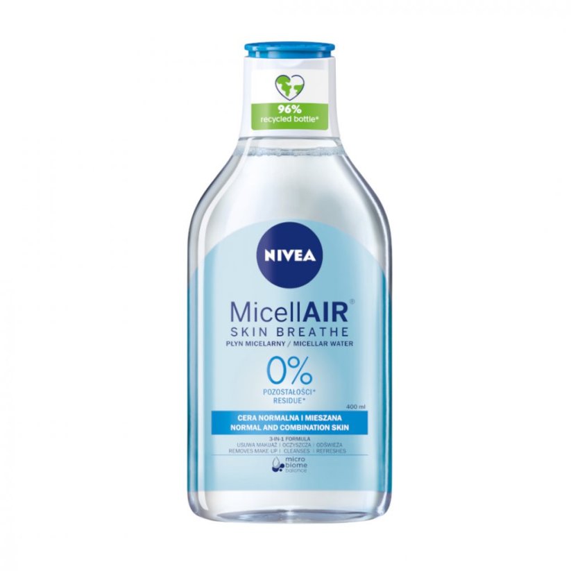 Nivea, MicellAir Skin Breathe Micelárna pleťová voda pre normálnu až zmiešanú pleť 400 ml