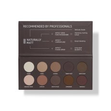 Affect, Naturally Matt Pressed Eyeshadow Palette Paletka očných tieňov 10x2g