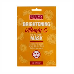 Beauty Formulas, Rozjasňujúca pleťová maska s vitamínom C