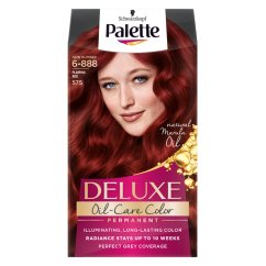 Palette,  Deluxe Oil-Care Color permanent na vlasy s mikro olejom 575 (6-888) Intense Red