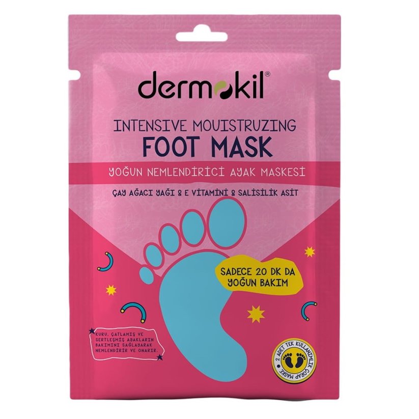 Dermokil, Intensive Mouistruzing Foot Mask intensywnie nawilżająca maska do stóp 30ml