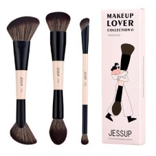 JESSUP Duo-End Brush Versatility Collection obojstranná sada štetcov na líčenie Peach Dust 3ks.