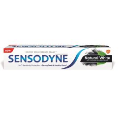 Sensodyne, Natural White bieliaca zubná pasta s aktívnym uhlím 75ml