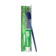 HiSkin, Sada zubní pasty Smile 30ml + zubní kartáček Zelená
