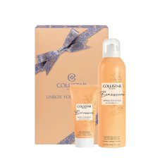 Collistar Unbox Your Wellness sada sprchový gél-masáž 200ml + nadýchaný telový krém 50ml