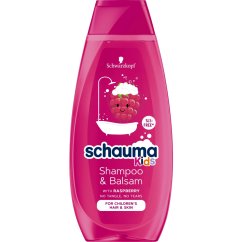 Schauma, Kids szampon i odżywka do włosów dla dziewczynek z ekstraktem z maliny 400ml