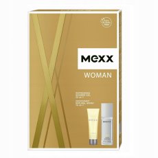 Mexx, Woman zestaw dezodorant w naturalnym sprayu 75ml + żel pod prysznic 50ml