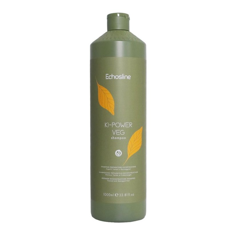 ECHOSLINE, Ki-Power Veg Shampoo szampon przygotowujący do odbudowy włosów 1000ml