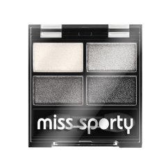 Miss Sporty, Štvorica očných tieňov Studio Color Quattro 404 Real Smoky/Smoky Black 5g