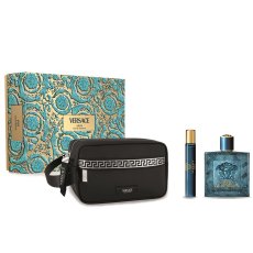 Versace Eros set toaletní voda ve spreji 100ml + toaletní voda ve spreji 10ml + kosmetická taštička