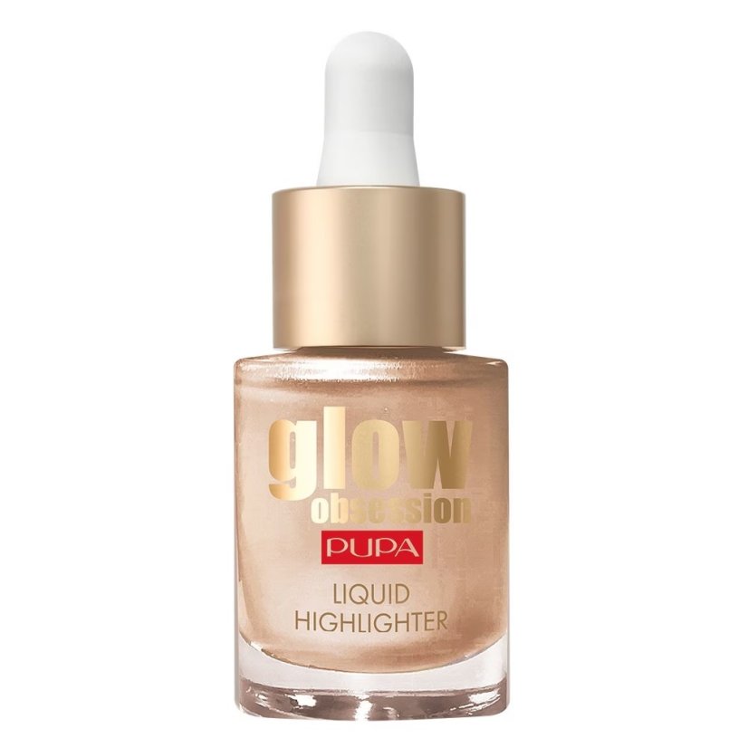 Pupa Milano, Glow Obsession Liquid Highlighter rozświetlacz w płynie 002 Moon Light 13.5ml