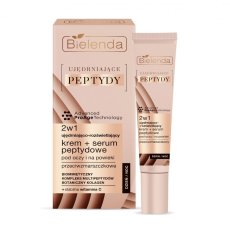 Bielenda, Spevňujúce peptidy spevňujúci a rozjasňujúci krém + peptidové sérum 2v1 pod oči a na očné viečka 15ml