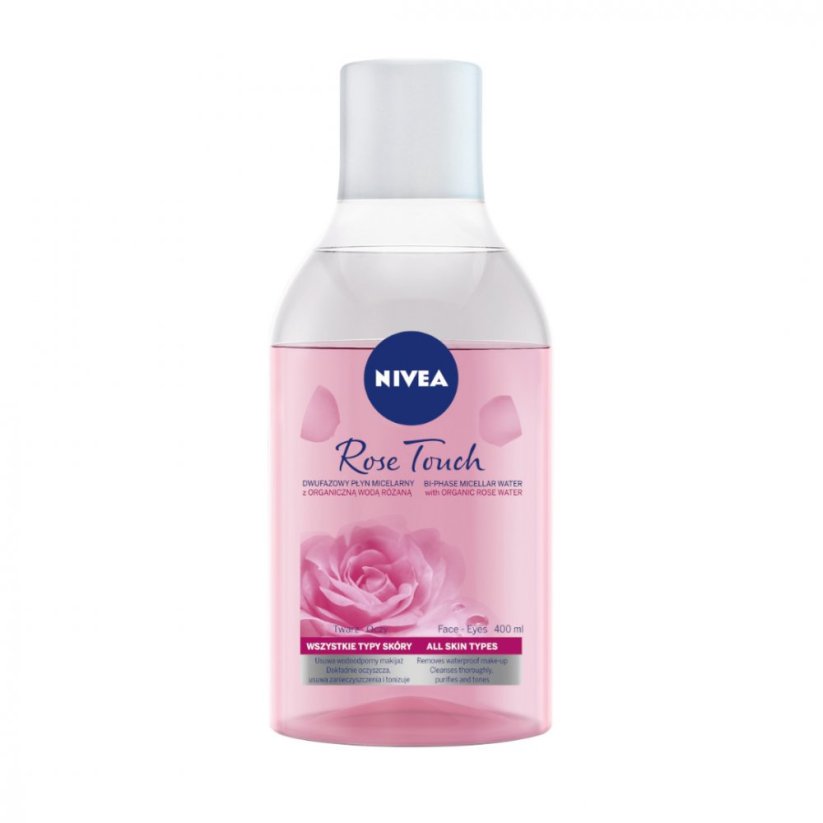 Nivea, Rose Touch micelarny płyn dwufazowy z organiczną wodą różaną 400ml
