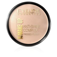 Eveline Cosmetics, Art Make-Up Anti-Shine Complex Pressed Powder Matujúci minerálny púder s hodvábom 31 Transparent 14g