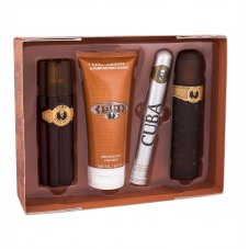 Cuba Original, Cuba Gold sada toaletní voda ve spreji 100ml + toaletní voda ve spreji 35ml + sprchový gel 200ml + voda po holení 100ml