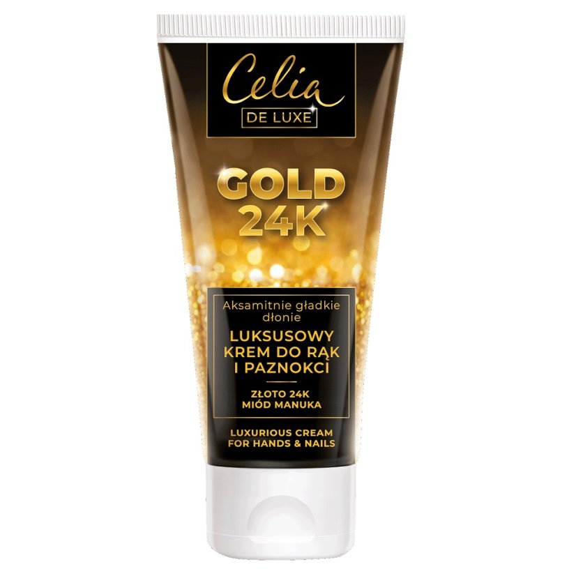 Celia, De Luxe Gold 24K luksusowy krem do rąk i paznokci 80ml