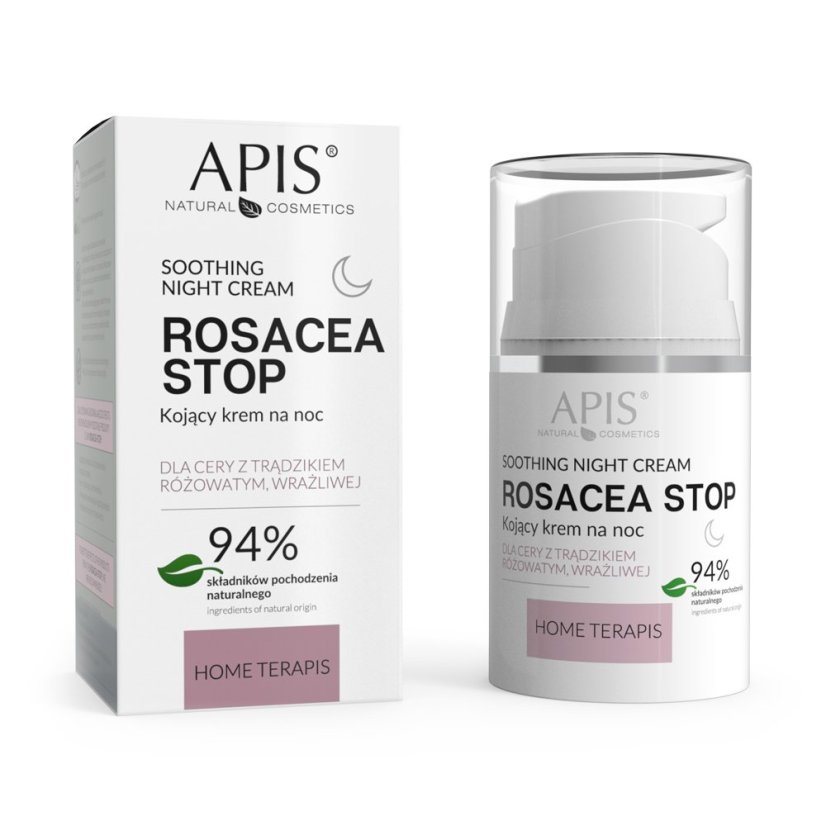 APIS, Rosacea-Stop upokojujúci nočný krém na rosaceu a citlivú pleť 50ml