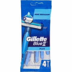 Gillette, Blue II Plus jednorazový pánsky holiaci strojček 4ks