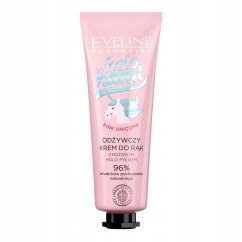 Eveline Cosmetics, Holo Hand Pink Unicorn výživný krém na ruky s ružovým holo prachom 50ml