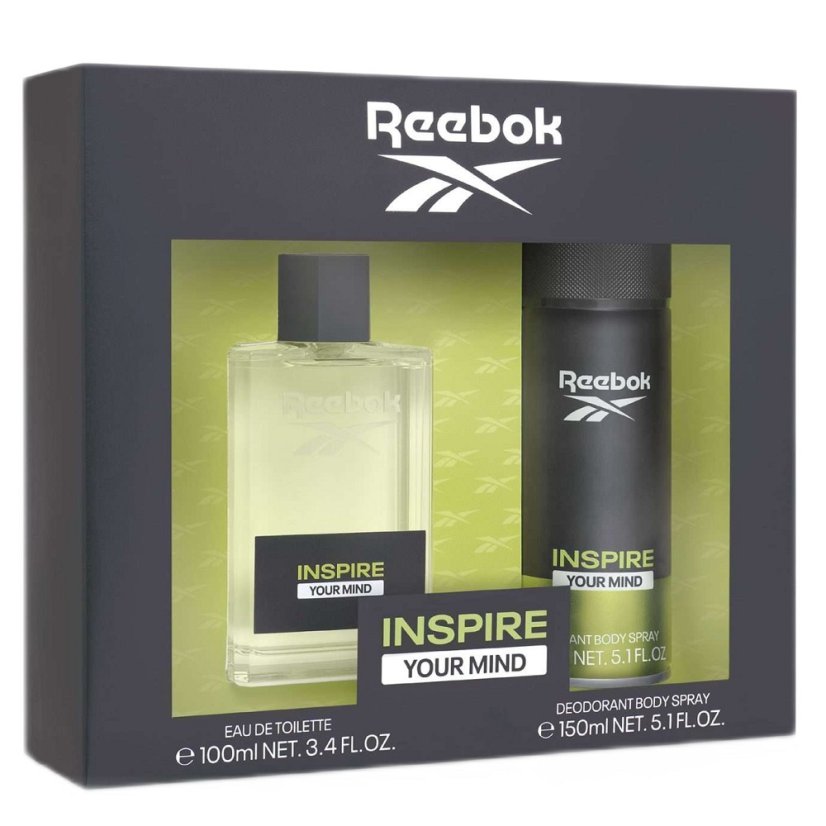 Reebok, Inspire Your Mind Men set toaletná voda v spreji 100ml + dezodorant v spreji 150ml