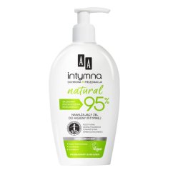 AA, Intimní ochrana a péče NATURAL 95% hydratační gel pro intimní hygienu 300ml