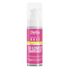 Delia, veganská báze pod make-up veganská hydratační a vyživující So Lovely Grapefruit 30ml