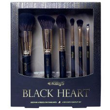 KillyS, Black Heart 6ks sada štetcov na líčenie.