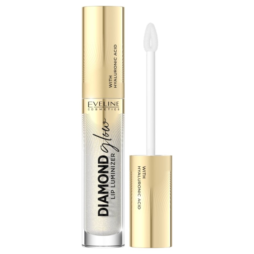 Eveline Cosmetics, Rozjasňovač pier Diamond Glow s kyselinou hyalurónovou 07 Golden Dust 4,5 ml