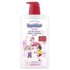 Bambino, Kids 2 v 1 Bolek a Lolek Flamingo gel na mytí těla a vlasů 1000ml