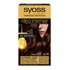 Syoss, Oleo Intense farba do włosów trwale koloryzująca z olejkami 4-18 Mokka