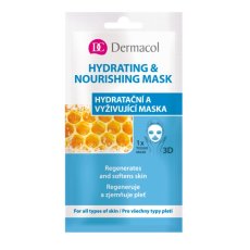 Dermacol, 3D hydratačná a vyživujúca maska hydratačná a vyživujúca maska na tvár vo forme fólie 15 ml