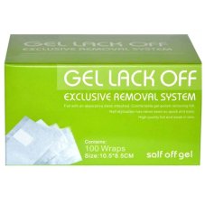 Sunone Gel Lack Off fólie na odstraňovanie hybridných lakov, 100 ks