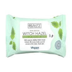Beauty Formulas, Witch Hazel Make-Up Remover Wipes chusteczki do demakijażu 25szt