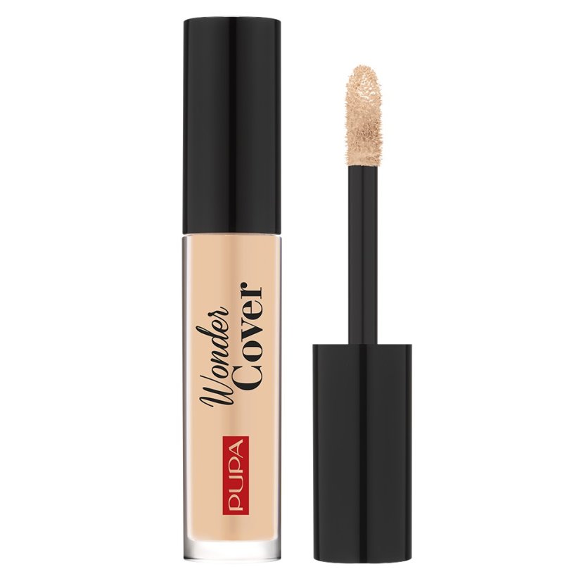 Pupa Milano, Wonder Cover Total Coverage Concealer kryjący korektor do twarzy 004 Warm Beige 4.2ml