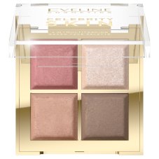 Eveline Cosmetics Celebrity Skin Multifunkční konturovací paleta 4 v 1, 16 g