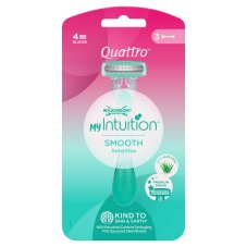 Wilkinson, Quattro For Women Sensitive jednorazové holiace strojčeky pre ženy 3ks