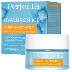 Perfecta, Hyaluron Ice Multi-Hydrator Face Serum na noc 50ml
