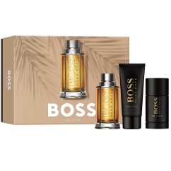 Hugo Boss, Boss The Scent For Man zestaw woda toaletowa spray 100ml + żel pod prysznic 100ml + dezodorant sztyft 75ml
