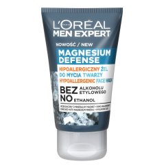 L'Oréal Paris, Men Expert Magnesium Defense hypoalergénny čistiaci gél na tvár 100 ml